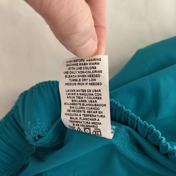 Cherokee Workwear Teal Scrub Pants Style 4000 Size Small New - Picture 9 of 9